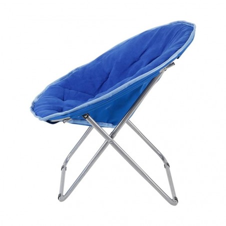 350001 Chaise pliante ronde pour extérieur 80x35x80cm en tissu amovible