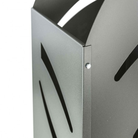 Art 601 Porte-bûches de chauffage en fer brun Artigianferro 32x42X80cm