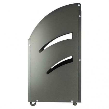 Art 601 Porte-bûches de chauffage en fer brun Artigianferro 32x42X80cm