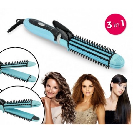 Set de lisseur Beauty 3 en 1 pour des ondulations ou cheveux lisse