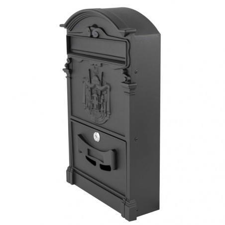 Boîte aux lettres résidentielle en acier enduit de poudre 24x8x40hcm