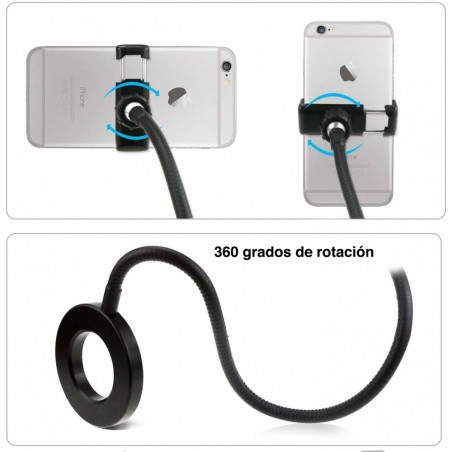 187103 SELFIE 2 en 1 support de téléphone et lampe avec réglage lumière