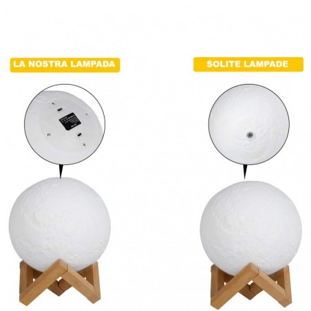 3D LED MOON LED Lampe au clair de lune 3D CM3278 avec allumage tactile 12cm