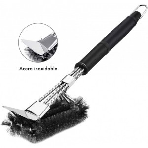 16948 Brosse de nettoyage pour barbecue fibres...