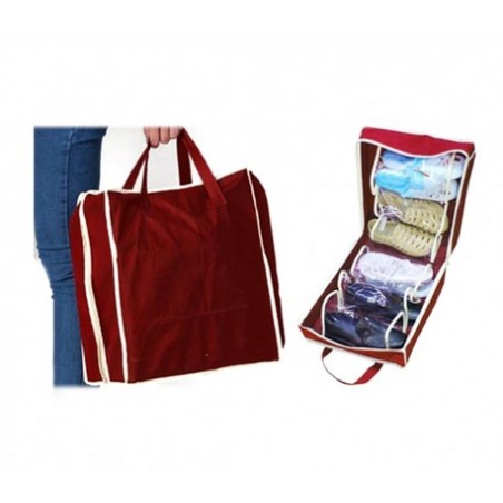 Valise de voyage portable pour 6 paires de chaussures