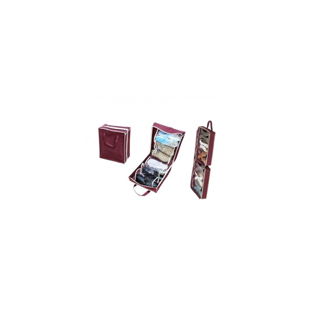 Valise de voyage portable pour 6 paires de...