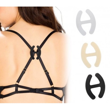 150437 Lot de 3 clips de couleurs cache bretelles de soutien-gorge
