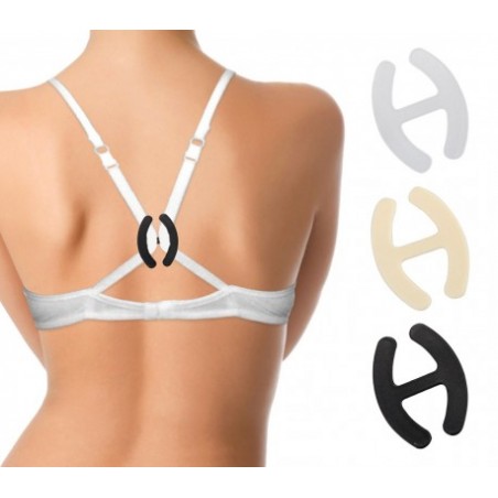 150437 Lot de 3 clips de couleurs cache bretelles de soutien-gorge