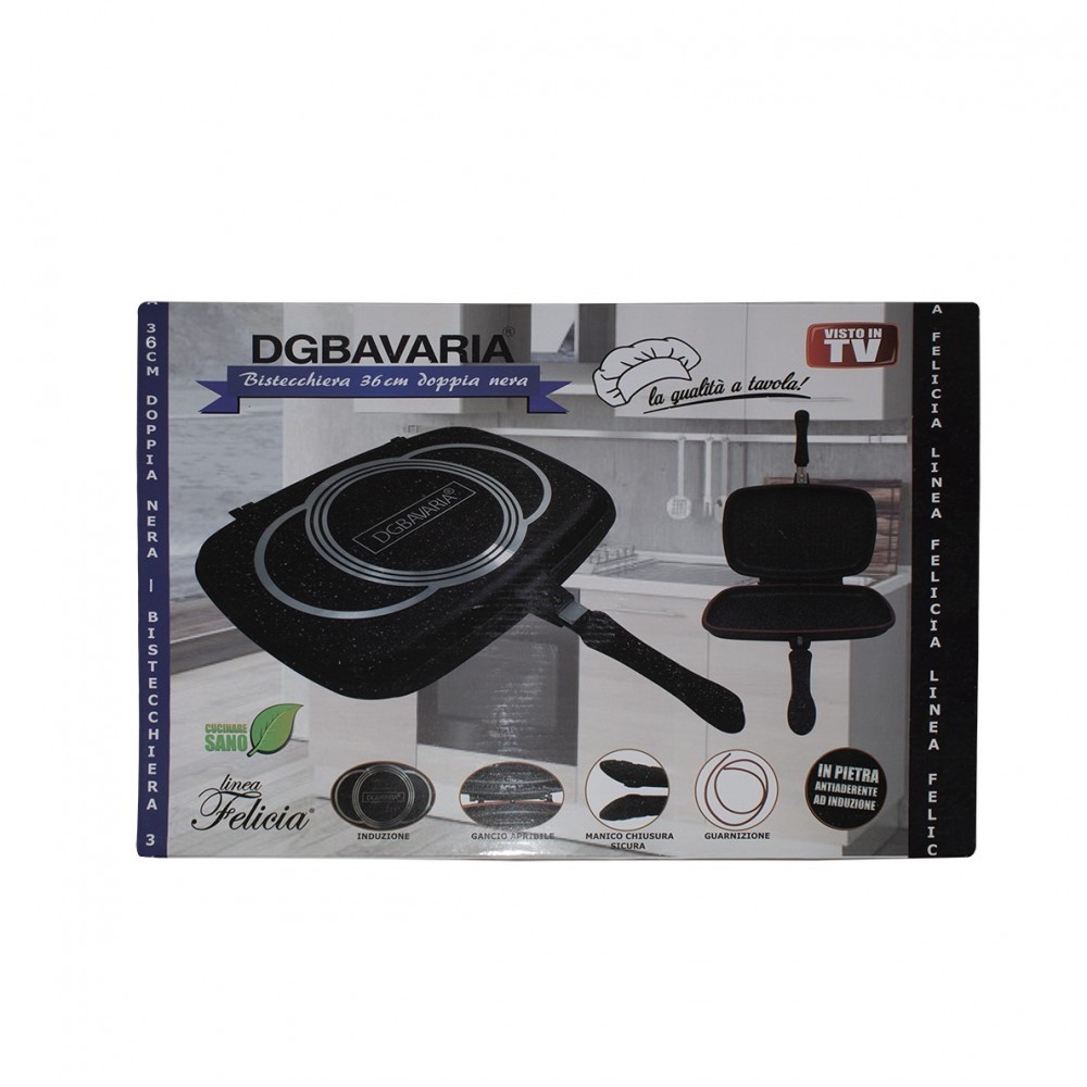 256004  Poêle à induction double gril DGBAVARIA...