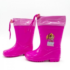 23-2346 Bottes en caoutchouc roses Paw Patrol pour filles