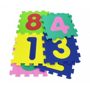 232026 Tapis puzzle coloré CHIFFRES 10 pièces 29,5 x 29,5...