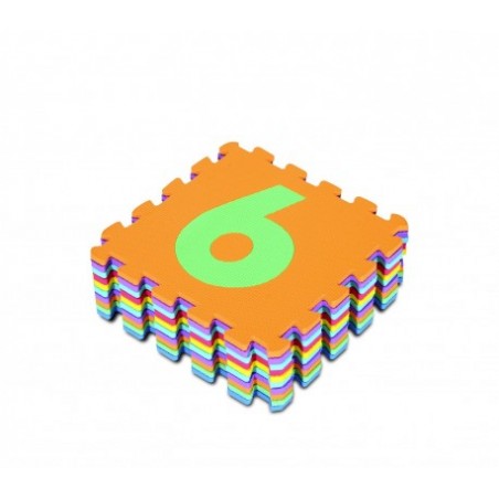 232026 Tapis puzzle coloré CHIFFRES 10 pièces 29,5 x 29,5 x 8 cm coloré