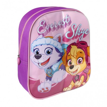 21-2225 Sac à dos scolaire rose PAW PATROL PLAY BACK avec 2 marqueurs 27x32x10cm