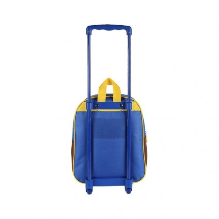 21-1606 CHASE Sac à dos scolaire 3D à roulettes Bleu 25x31x10 cm CHASE