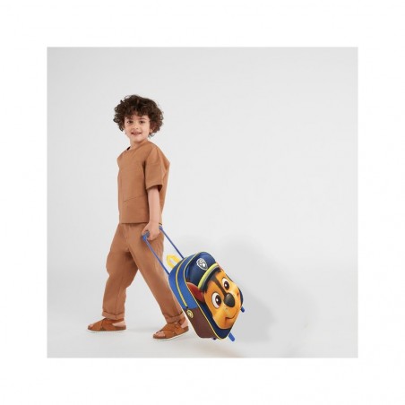 21-1606 CHASE Sac à dos scolaire 3D à roulettes Bleu 25x31x10 cm CHASE