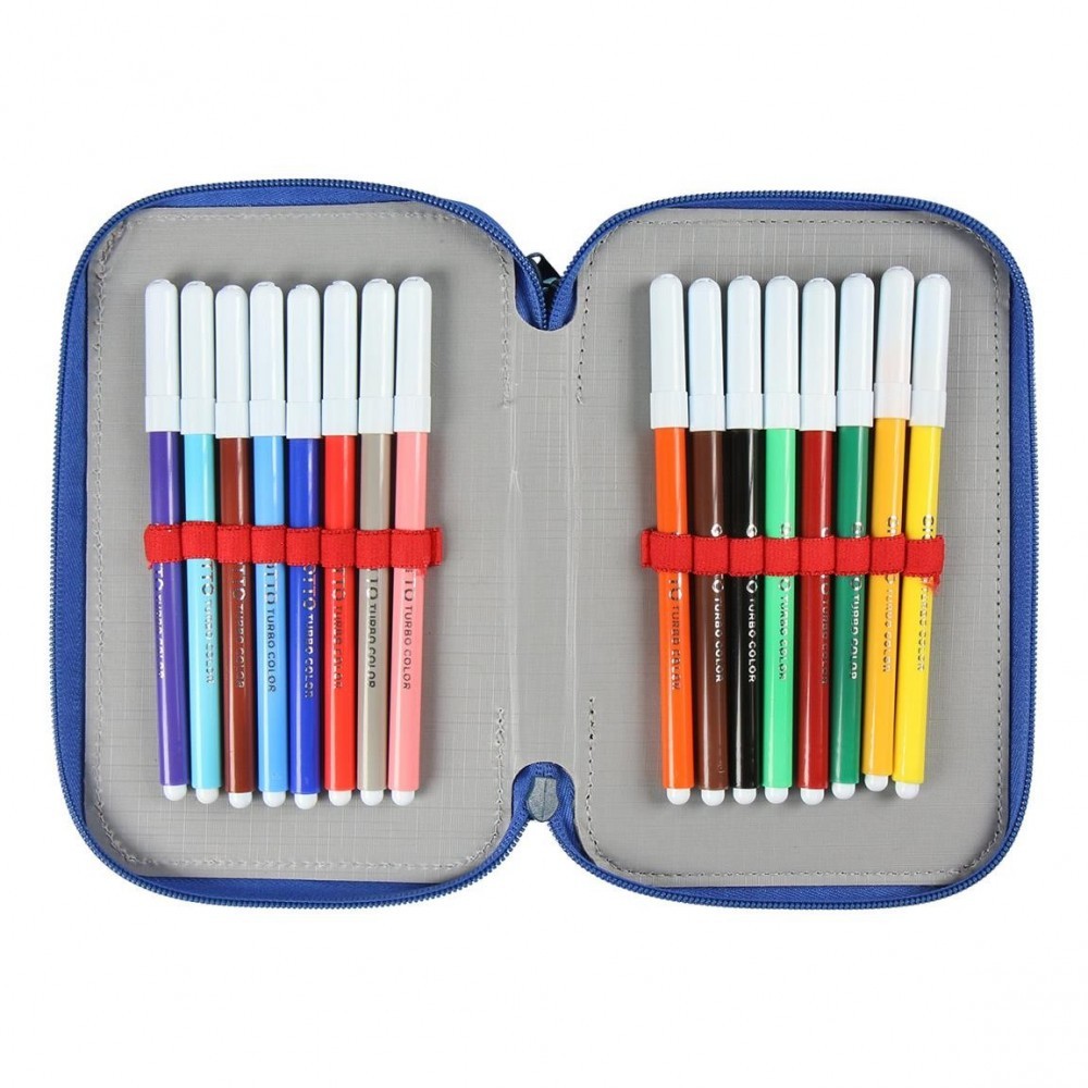 21-2499 Trousse à crayons BLEU Mickey Mouse...