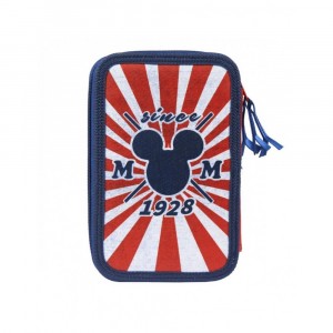 21-2487 Trousse à crayons BLEU Mickey Mouse avec 3... 2