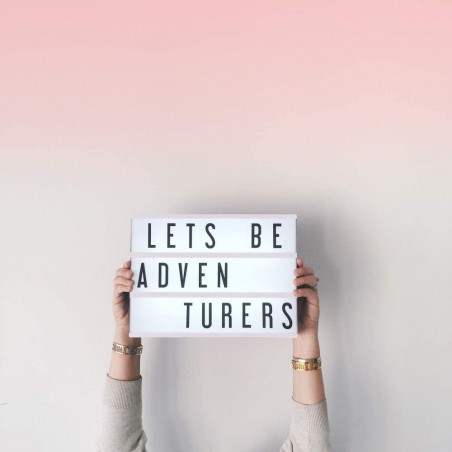 XL0445B Panneau lumineux LED pour messages (A6) 15x10,5x4 cm à piles