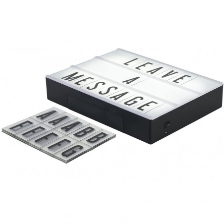 XL0445B Panneau lumineux LED pour messages (A6) 15x10,5x4 cm à piles