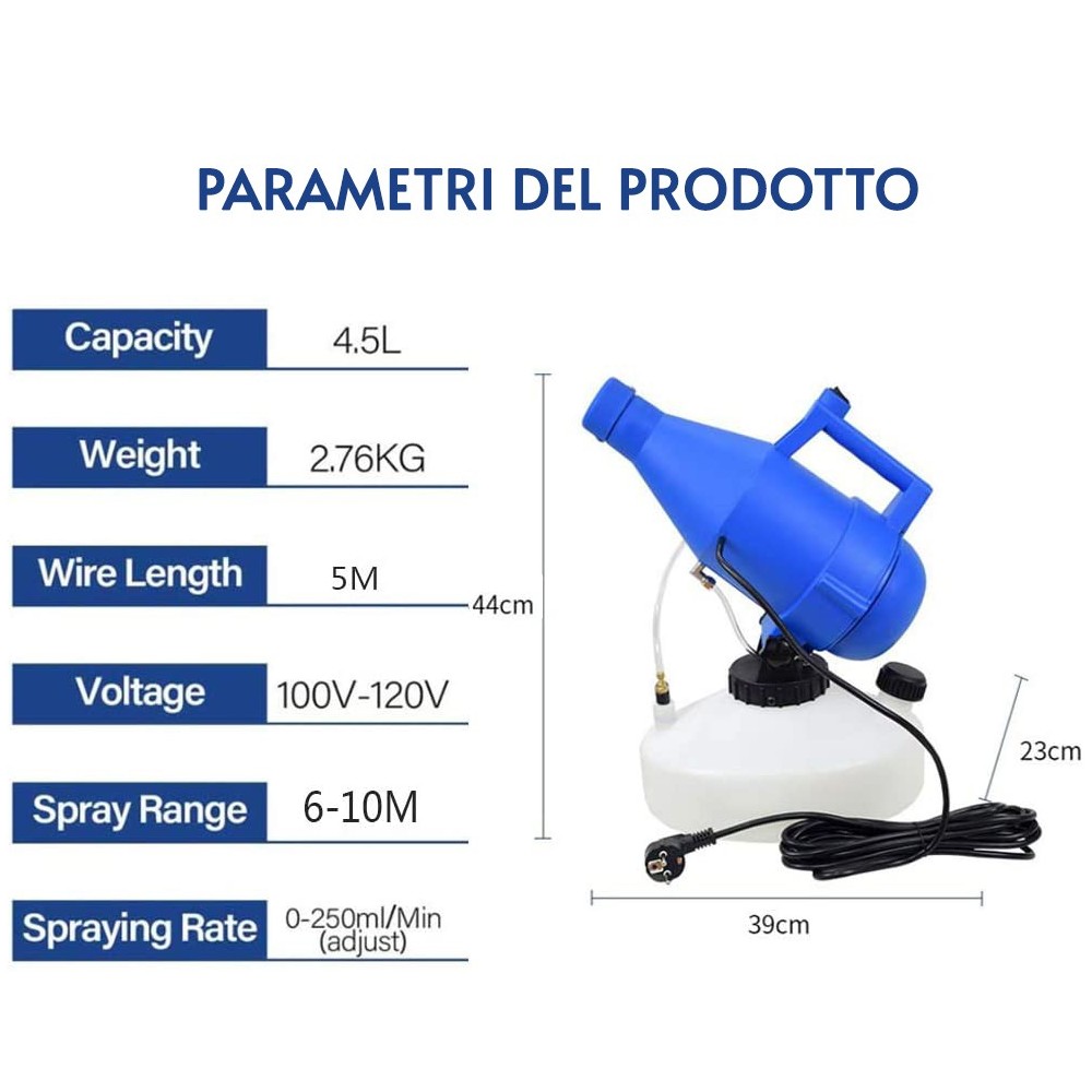 Pulvérisateur pour désinfecteur portable 4.5 LT...