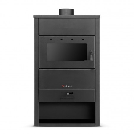 Poêle-cheminée FUBUCA B1 avec compartiment 9 KW 46,5 X 39 X 80H cm 100m3