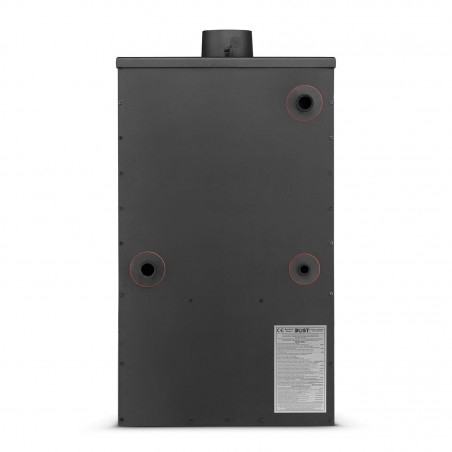 Poêle-cheminée FUBUCA B22 avec compartiment porte-bois 11KW 51X50X91h cm 130m3