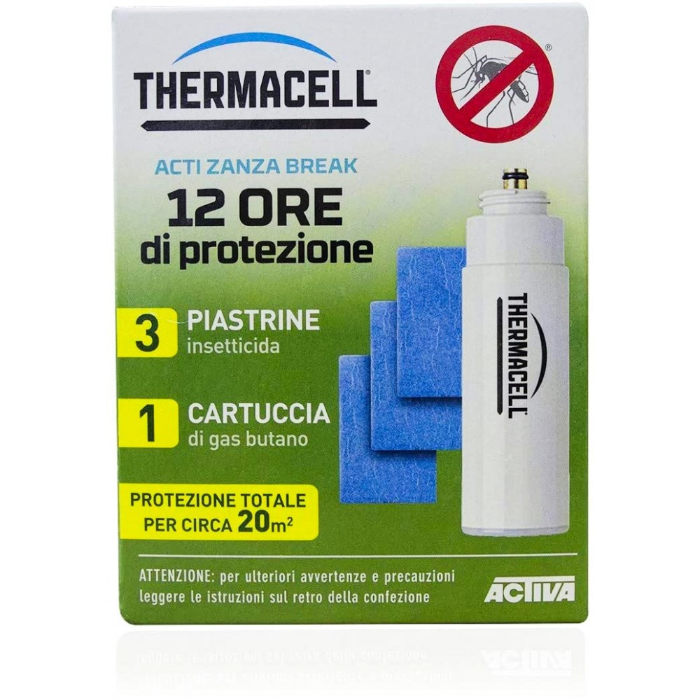 Thermacell Anti-moustique Portable+Kit de recharge 12h Plaquettes et Gaz Butane
