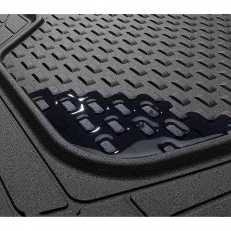 Ensemble Auto PONZA Set 4 Tapis en Caoutchouc et pour Voiture 120x80cm