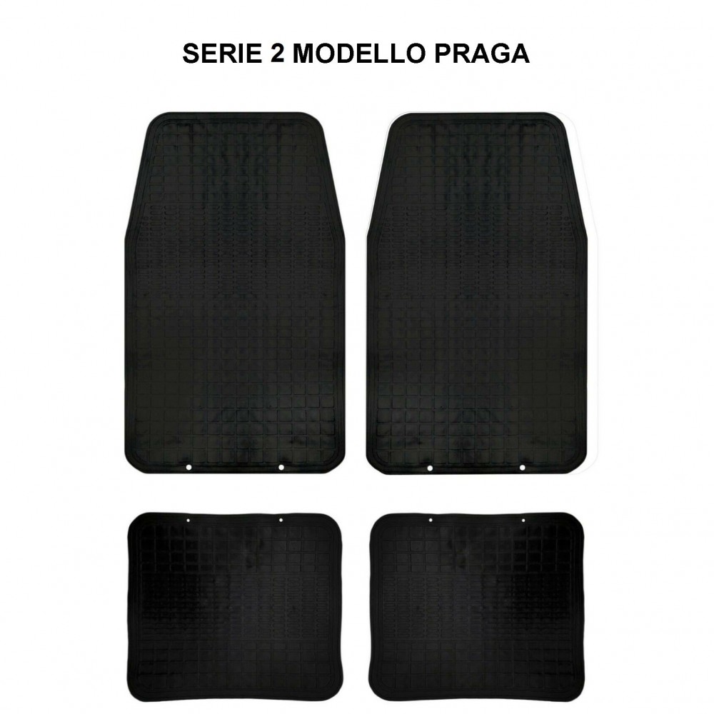 Ensemble Auto PONZA Set 4 Tapis en Caoutchouc...