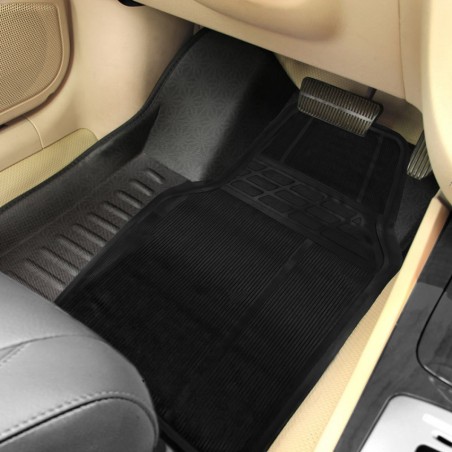 Ensemble Auto PONZA Set 4 Tapis en Caoutchouc et pour Voiture 120x80cm