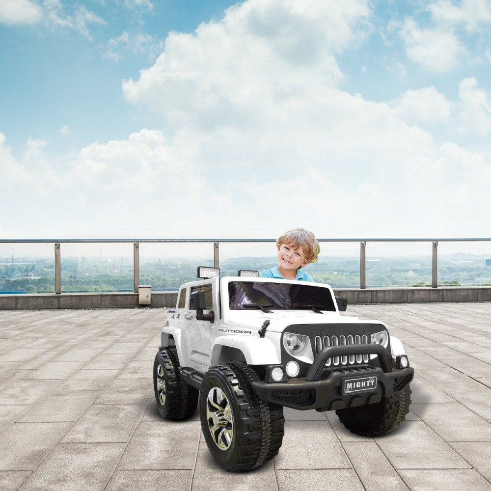 Voiture électrique enfants Jeep 4x4 extérieur 12V MP3 87510 USB télécommande