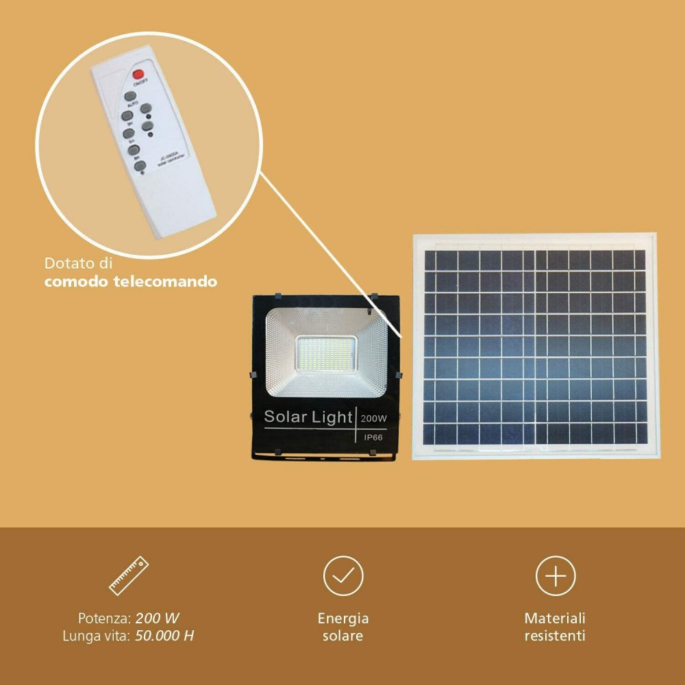 Phare 200W led énergie solaire froide 011200 ,...