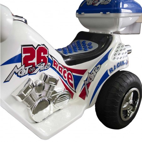 Moto électrique enfants SPRINT 6V 19560 contrôle au pied lumières et sons