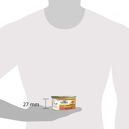 12 boîtes Purina Gourmet gold 85 gr 046933 avec épinards et canard pour chat