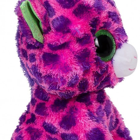 Gilbert coloré et poilu TY girafe en peluche 371426 aux yeux brillants
