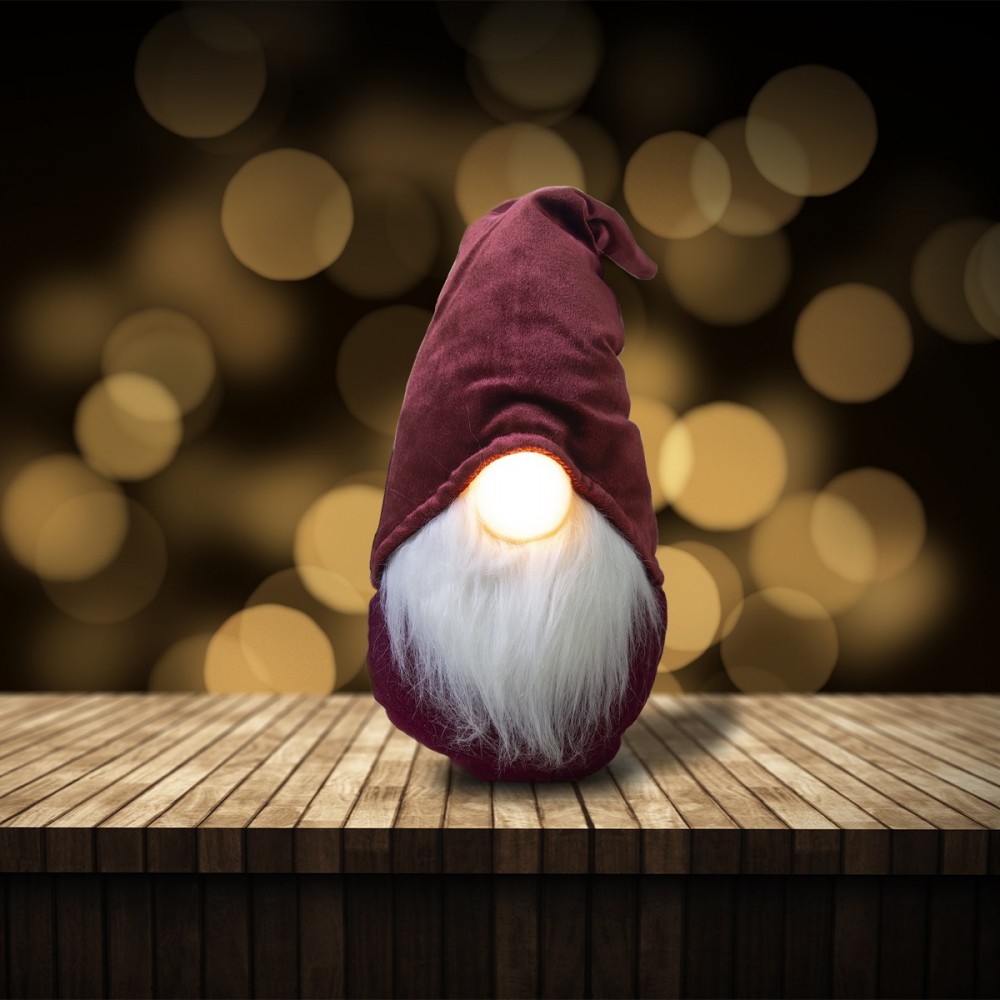 Décoration de Noël gnome rouge 305050 batterie...