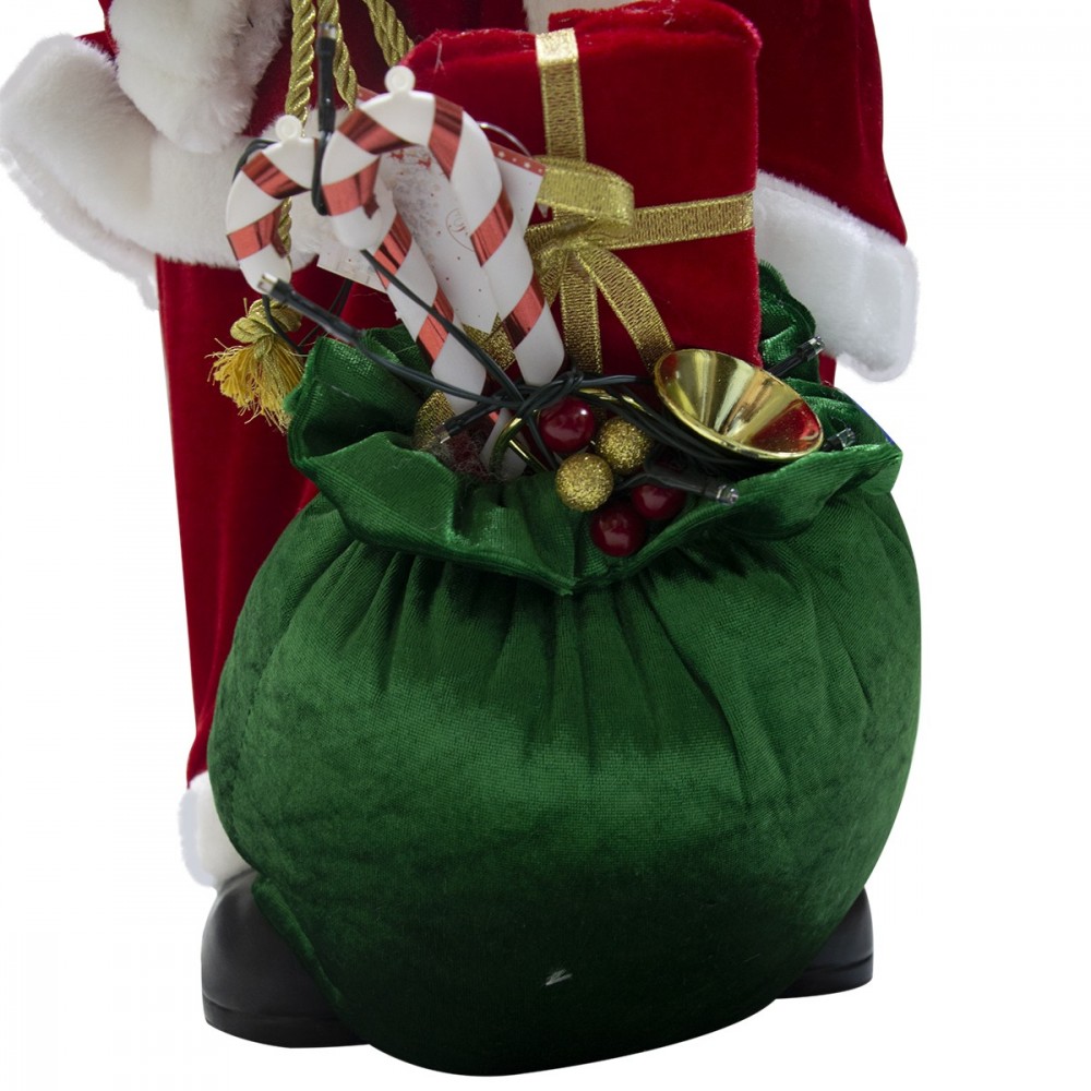 Santa Claus décoration avec sac cadeau 80cm...