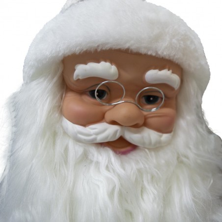 Santa Claus champagne 80cm 900881 décoration avec musique, lumières et mouvement