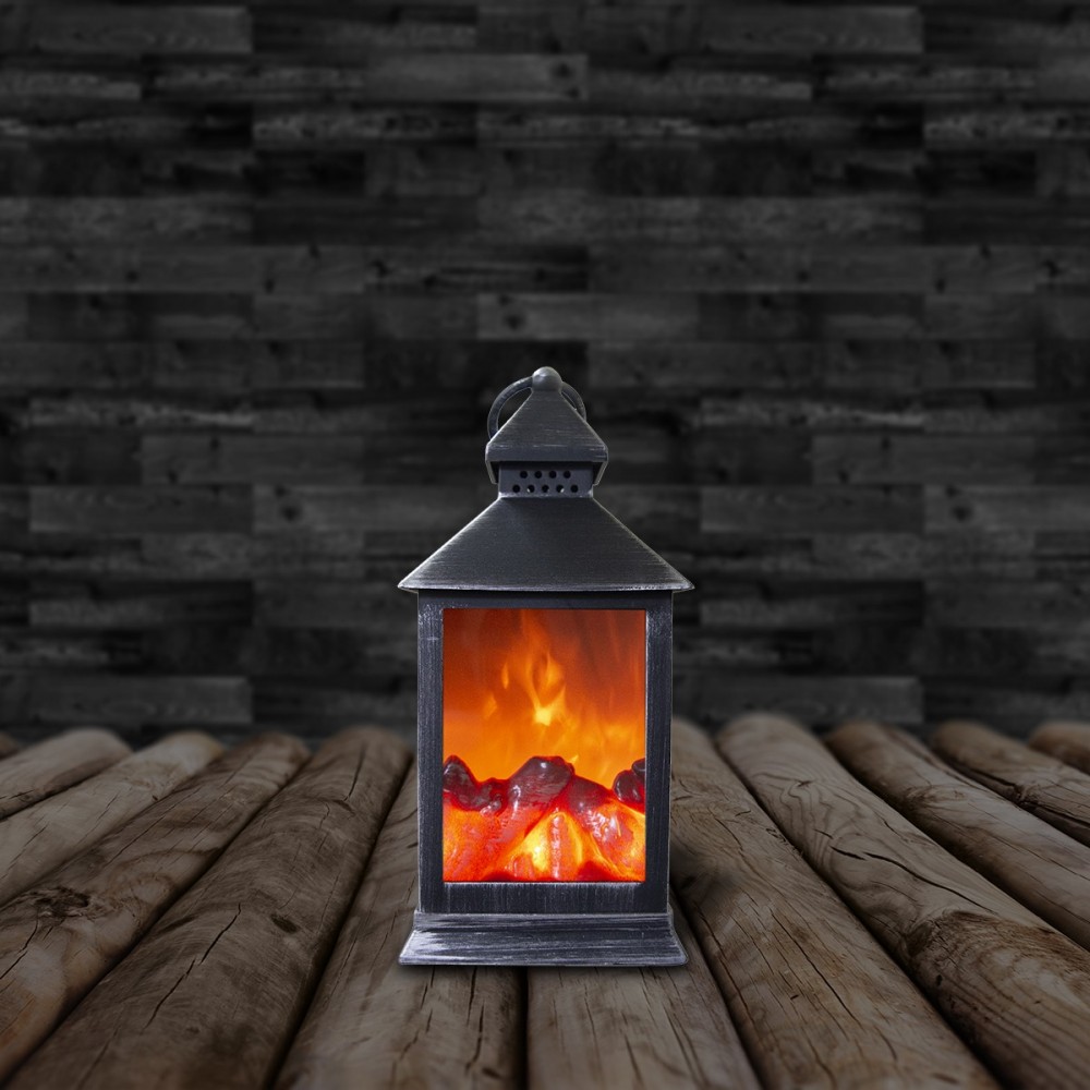 Lanterne avec feu faux led 11x10x25h cm 944666...