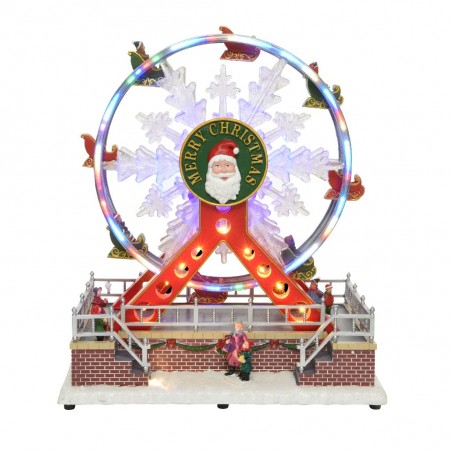 Carrousel de Noël Grande roue 367003 avec musique, lumières et mouvement 29x31cm