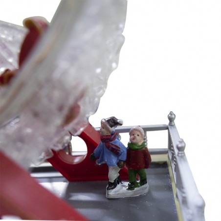 Carrousel de Noël Grande roue 367003 avec musique, lumières et mouvement 29x31cm