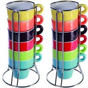 Mini Mug Café 788086 Set de 12 tasses colorées pour le...
