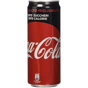 COCA COLA ZERO Pack économique 24 canettes 33 cl. 0 calories 2