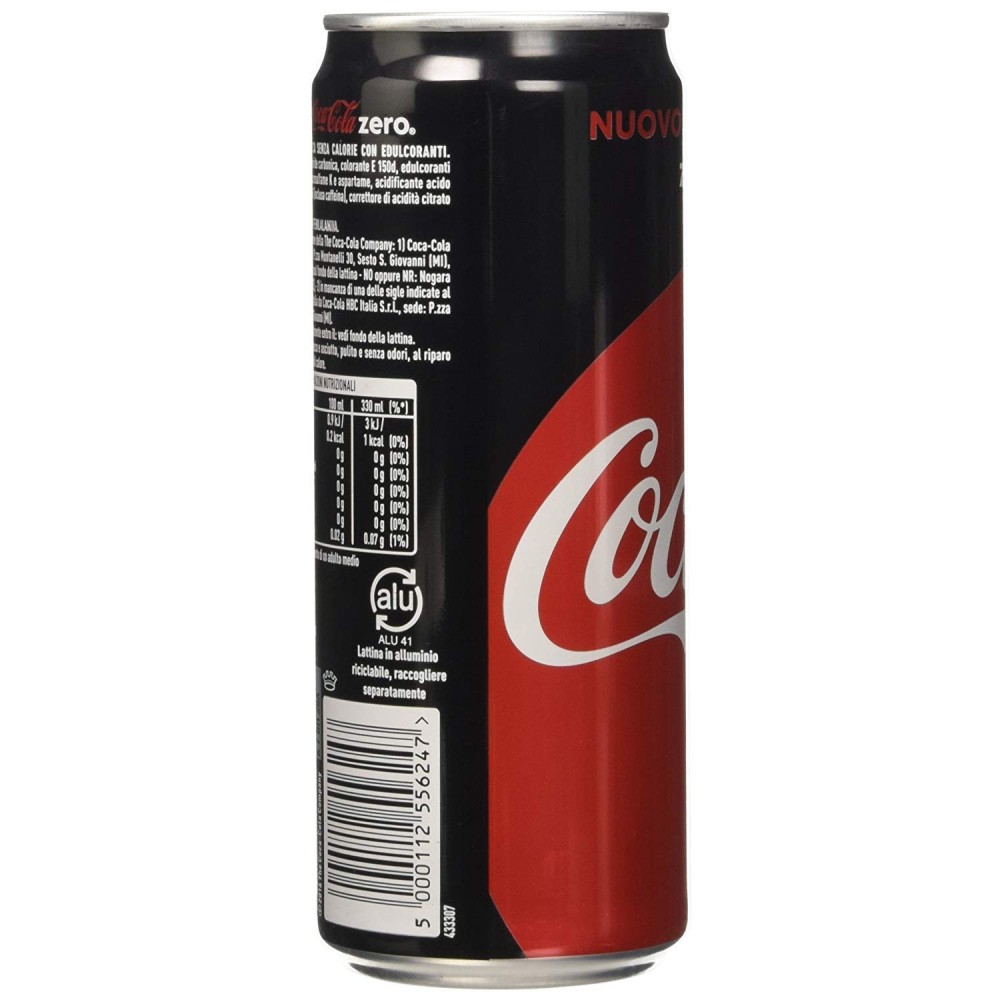 COCA COLA ZERO Pack économique 24 canettes 33...