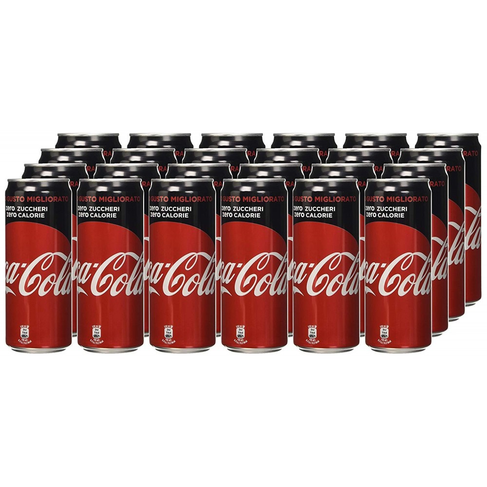 COCA COLA ZERO Pack économique 24 canettes 33 cl. 0 calories COCA COLA ZERO Pack économique 24 canettes 33 cl. 0 calories