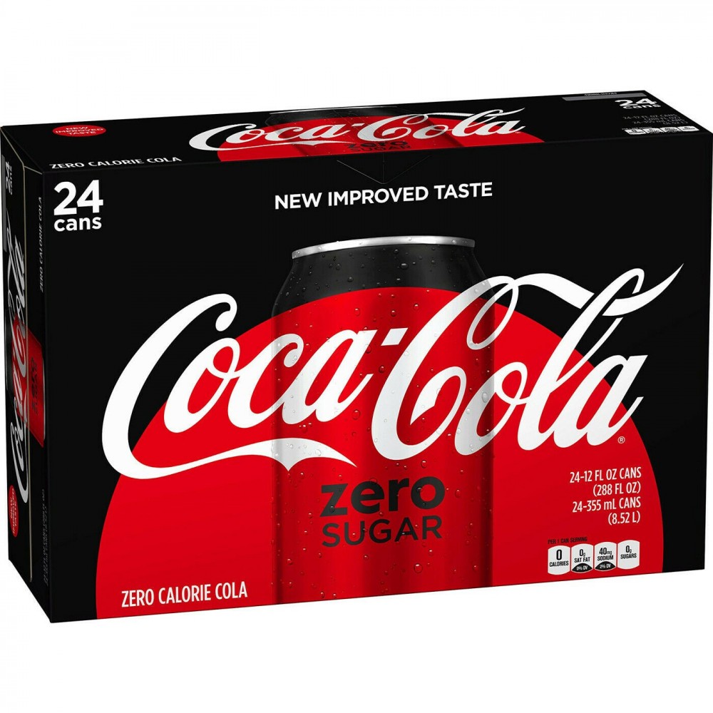 COCA COLA ZERO Pack économique 24 canettes 33...