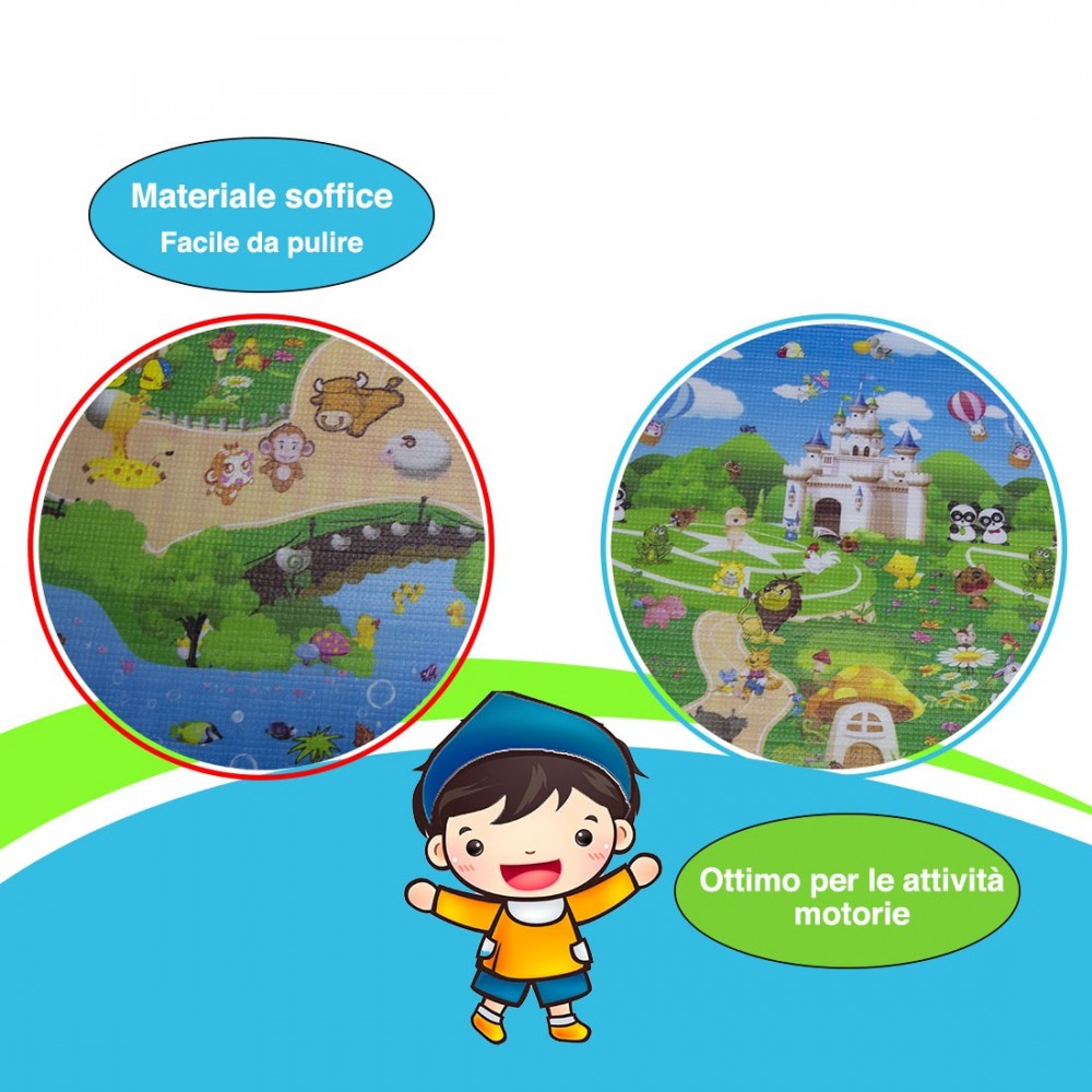 Maxi tapis 2 en 1 dessiné sur 2 côtés 013272...