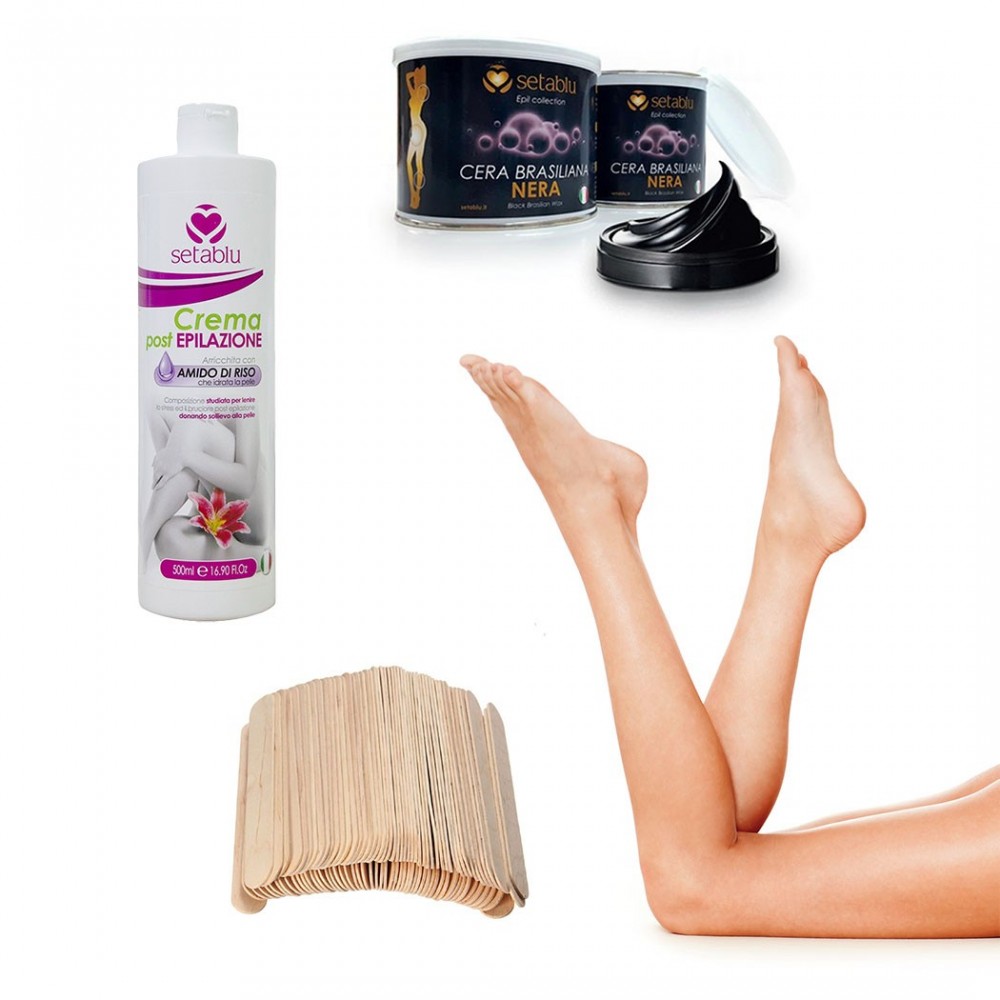Kit Setablu cire dépilatoire noire, spatule...