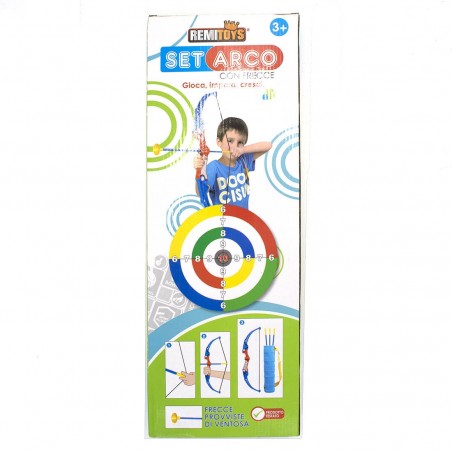 Remitoys Set arc et sac avec trois flèches 258045 jouet éducatif pour enfants