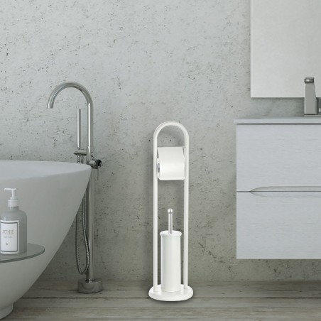 Felicia Porte Rouleau - Porte brosse toilette 136008 de 22 x 81 cm BLANC